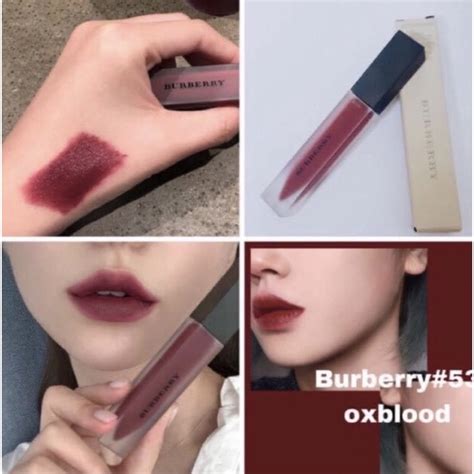 swatch burberry liquid lip|Burberry oxblood lip balm.